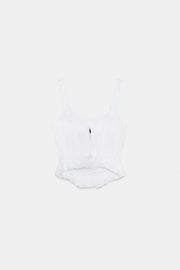Top corset à volants