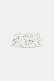 Short mini à volants à pois