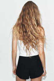 Short mini taille haute