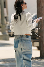 Jean TRF baggy déchiré taille mi-haute