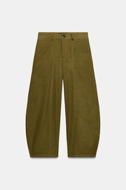 Pantalon coupe ballon en lin