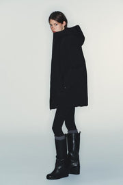 Veste matelassée à capuche, coupe-vent et déperlante