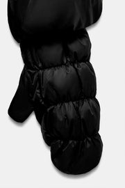 Anorak matelassé 70 % duvet, 30 % plumes, à capuche et gants, déperlant