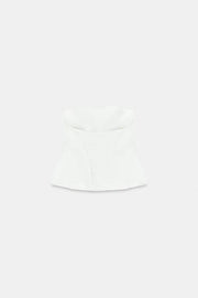 Top bustier peplum