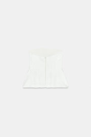 Top bustier peplum