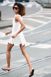 Robe contrastée godets