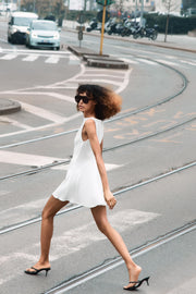 Robe contrastée godets