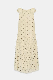 Robe asymétrique à pois