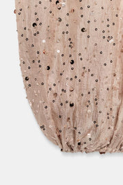 Pantalon bouffant à sequins
