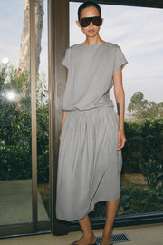 Robe midi en lin ZW Collection