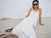 Top brodé 100 % lin ZW Collection