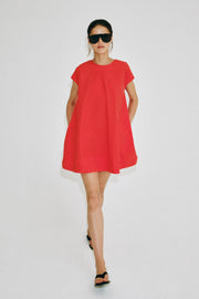 Robe courte en popeline ZW Collection