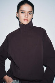 Bomber oversize à fermeture zippée