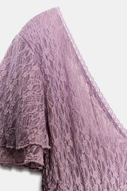 Robe en dentelle à fronces