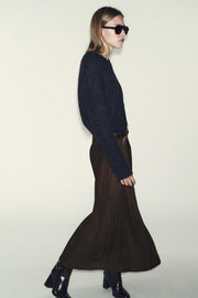 Jupe midi avec ceinture