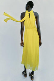 Robe midi plissée