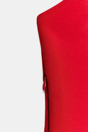 Top dos-nu peplum