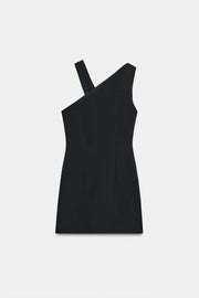 Robe courte asymétrique à boucle