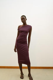 Robe midi asymétrique