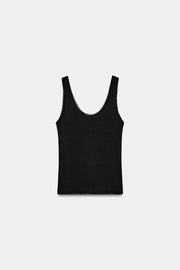 T-shirt contrasté à bretelles