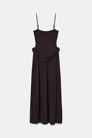 Robe peplum à volume