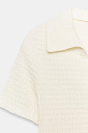 Veste courte texturée