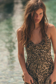 Robe en tulle imprimé animalier