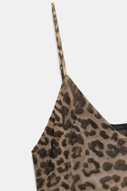 Robe en tulle imprimé animalier