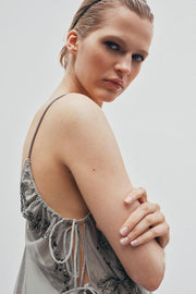 Top brodé à sequins