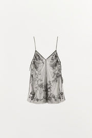Top brodé à sequins