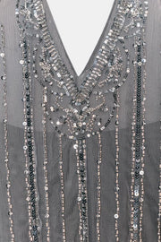 Robe mini dos-nu brillante