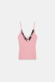 Top à bretelles et sequins