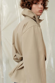Trench court avec ceinture