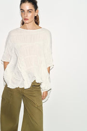 Top effet cape texturé