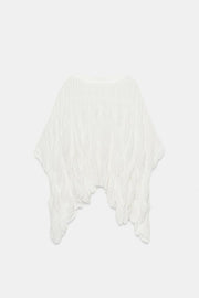 Top effet cape texturé