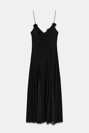 Robe midi à fleurs en tulle