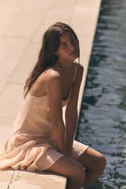 Robe nuisette brodée