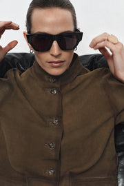 Blouson 100 % cuir ZW Collection Édition limitée