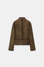 Blouson 100 % cuir ZW Collection Édition limitée