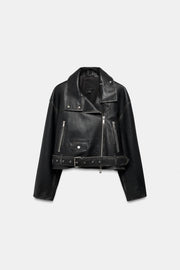Veste biker en cuir ZW Collection Édition limitée