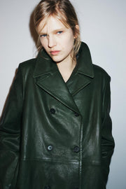 Blazer croisé en cuir ZW Collection Édition limitée