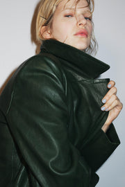 Blazer croisé en cuir ZW Collection Édition limitée