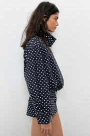 Veste bouffante à pois
