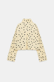 Veste à fronces à pois