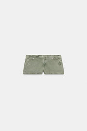 Short mini à boutons