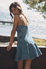 Robe mini en denim TRF