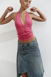Jupe en denim TRF asymétrique