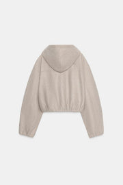 Blouson doux à capuche