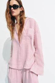 Chemise 100 % lin à poche ZW Collection