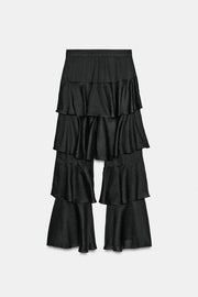 Pantalon à volants en ramie ZW Collection